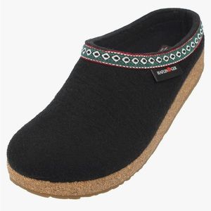 Haflinger GZ Clog in black size 38 in EUC